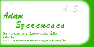 adam szerencses business card
