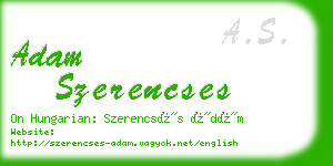 adam szerencses business card